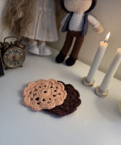 flower coasters-set of 2