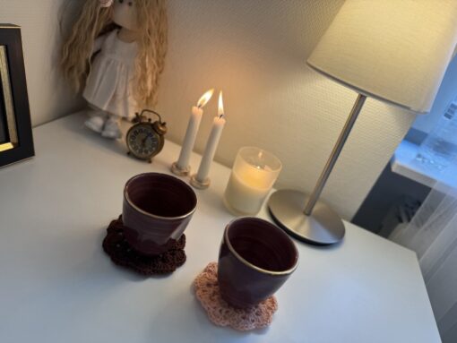 flower coasters-set of 2 - Image 3