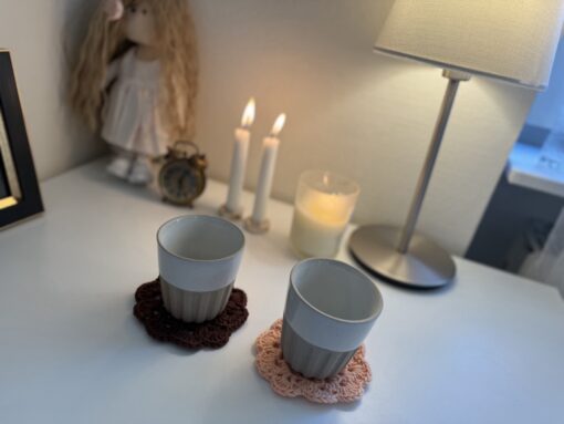flower coasters-set of 2 - Image 5
